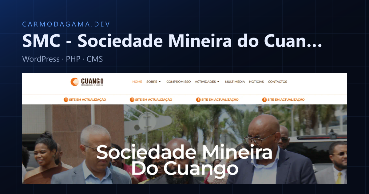Preview do projeto SMC - Sociedade Mineira do Cuango